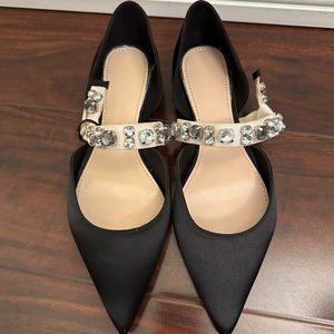 Zara bejeweled flats (new)